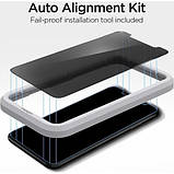 Захисне скло Spigen для iPhone 11 /XR (1 шт.) — (Антишпіон) Privacy, Align (AGL00103), фото 7
