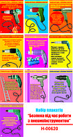 "Безпека при роботі з пневмоінструментом" (10 плакатів, ф. А3)