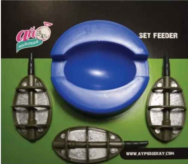 Набір годівниць Ай Підсікай №2 25/35/50 грам+ прес-форма арт 1410/1