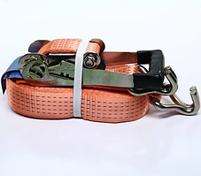 Стяжка вантажу, 5t. 50 mm.x12m.(0.5+11.5) подовжена ручка (RIDER) RD-5012L