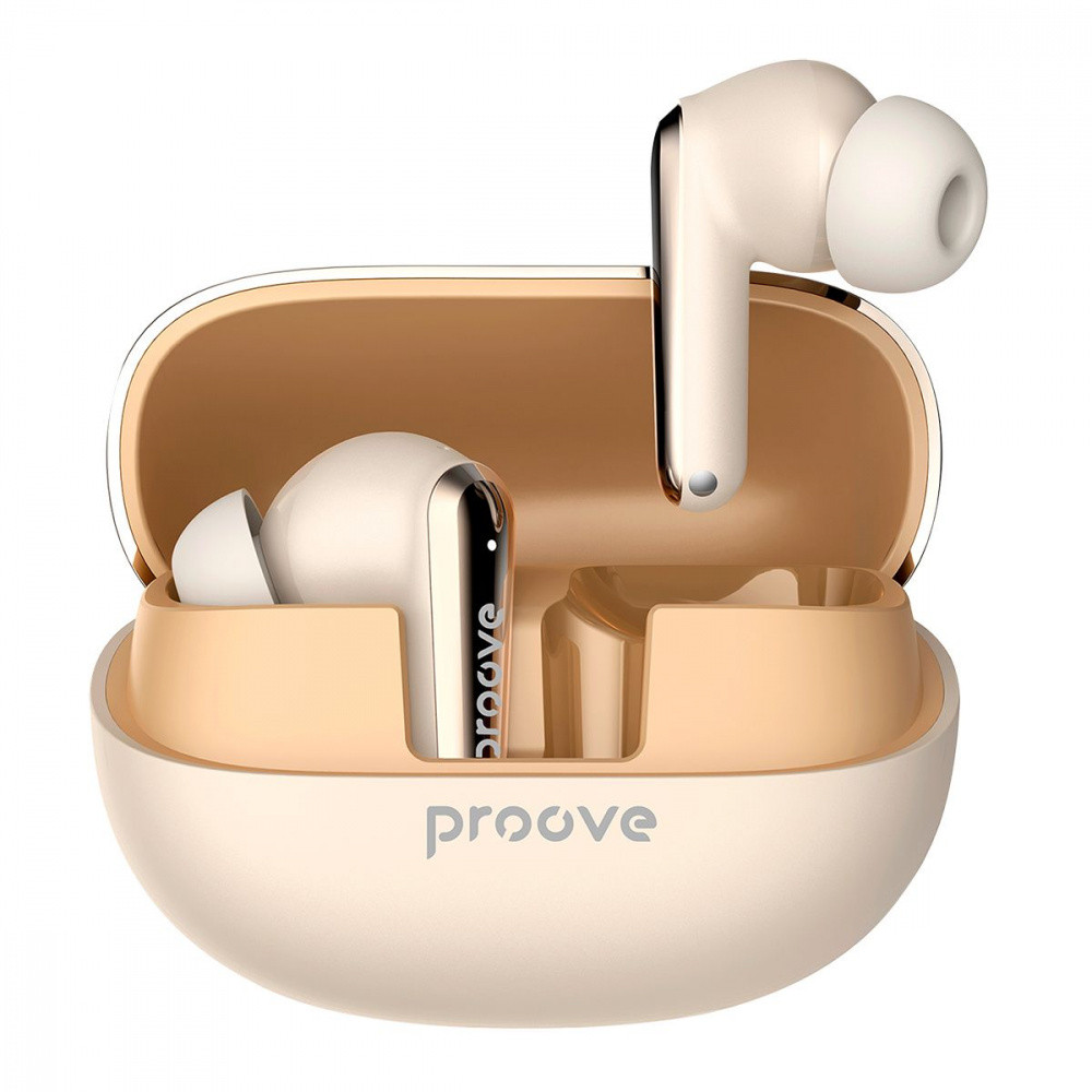 Бездротові навушники Proove Blitz TWS with ANC black beige, фото 1