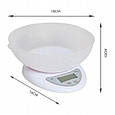Надійні та точні ваги для кухні B05A 1г до 5кг, Ваги кухонні з чашею на батарейках GO-56, фото 7