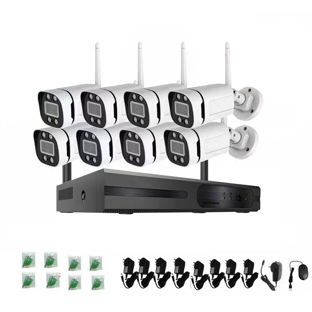 Система відеоспостереження на 8 WIFI камерах TS-8828C-8CH Комплект камер зовнішнього відеоспостереження, фото 1
