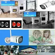 Система відеоспостереження на 8 WIFI камерах TS-8828C-8CH Комплект камер зовнішнього відеоспостереження, фото 2