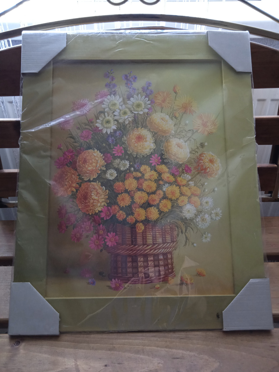Картина-репродукція "Корзина з квітами" (38 x 48 см)