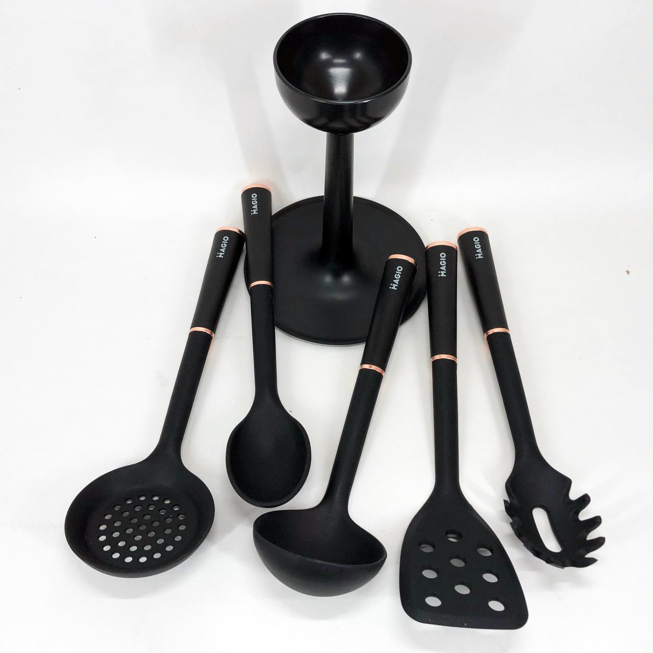 Набір для господині кухонний MAGIO MG-1140, Набір ополоників для кухні кухонного начиння силікон VM-56, фото 1