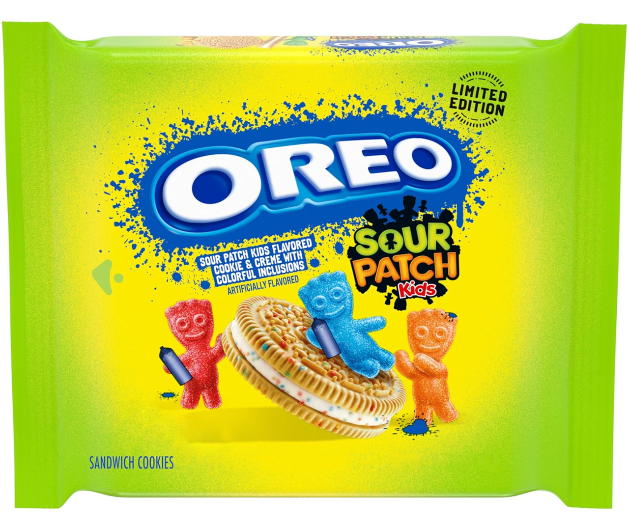 Печиво OREO SOUR PATCH KIDS Sandwich Cookies Limited Edition 302г, фото 1
