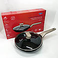 Сковорода надовго, Сковороди для індукції, Сталева повітряна сковорода для смаження без масла CS-25, фото 2