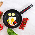 Зручна сковорода для індукційної плити Magio MG-1170 24см, Нова алюмінієва сковорода VK-19, фото 5