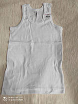 Майка дитяча однотона, р 4/5 років біла