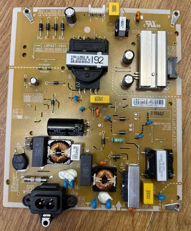 Блок живлення LGP43T-19U1, EAX68304102, EAY65170108 для телевізора LG 43UP75006LF