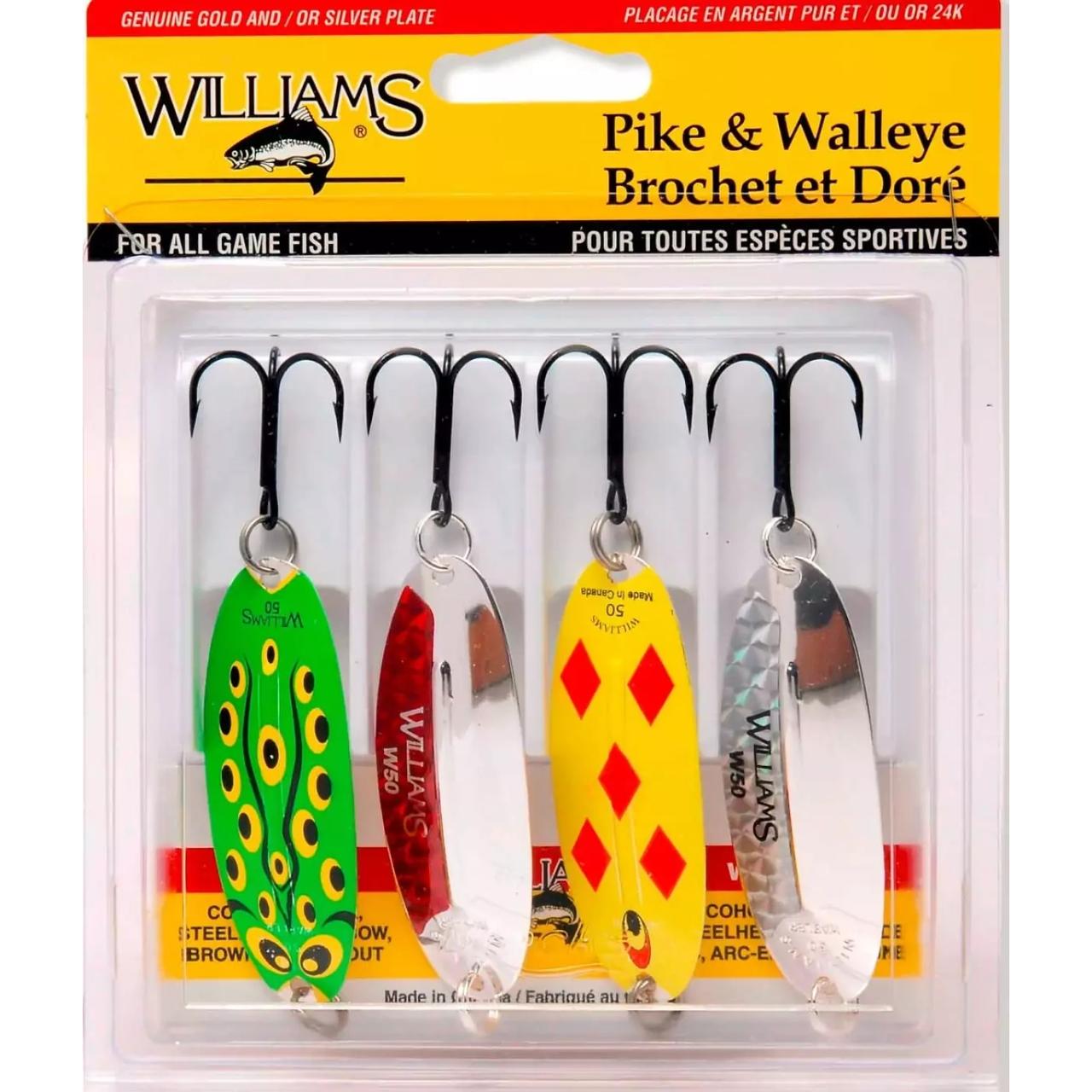 Набір блешень Williams Pike/Walleye 4-Pack Kit