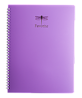 Зошит А4 на спір. "BuroMax" 80кл. Favorit Pastel пл.обкл. бузк. BM.24452154-26