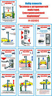 "Безопасность в авторемонтной мастерской. Электромеханический подъемник"  (10 плакатов, ф. А3)