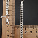 Товста срібна цепочка чоловіча Луска Дракона. Масивний ланцюг срібло 925. Діаметр 5 мм. Довжина 50 см, фото 5