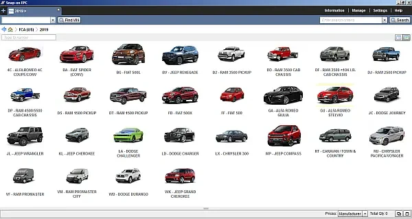 Встановлення каталогу запчастин Chrysler FCA EPC 2024 для Chrysler, Dodge, Jeep, Fiat, Alfa Romeo з 1984 року