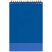 Блокнот А5 на кільцях 36 листів клітка Ofort ВА5436Е-006 тверда обкладинка, синій