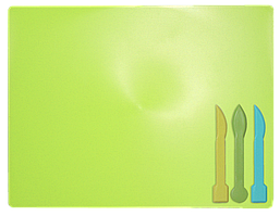 Дошка для ліплення "Zibi" прямокутна із стеками салатова ZB.6910-15