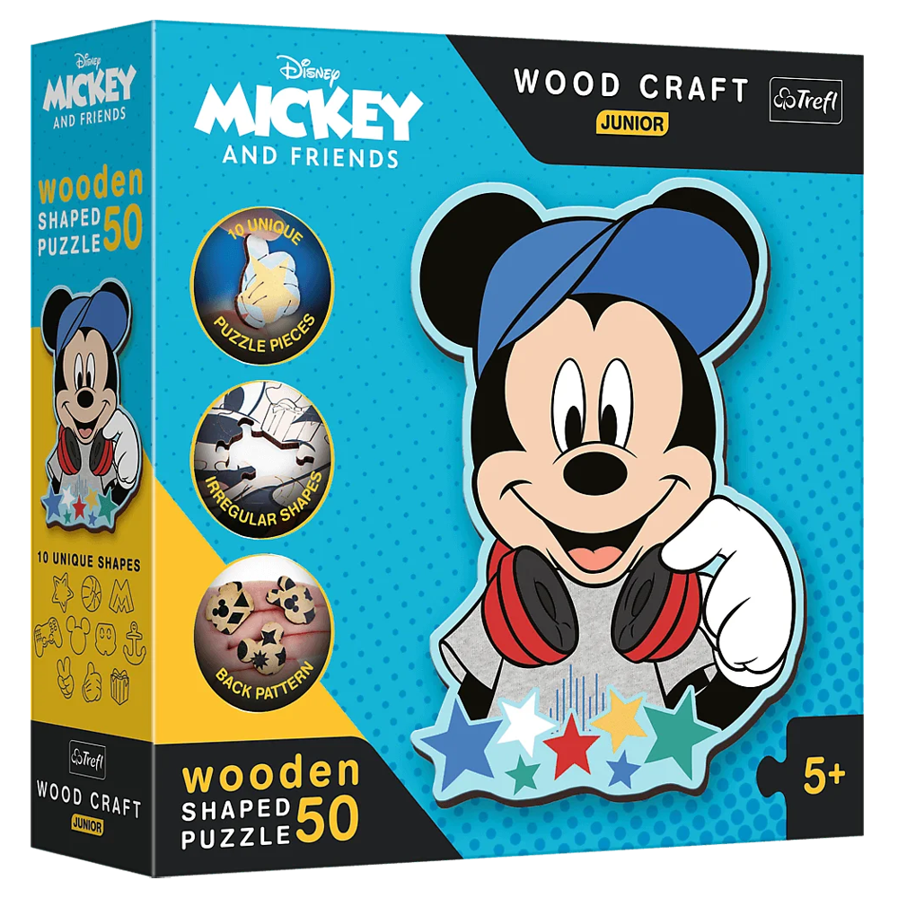Пазл фігурний з дерева "Дісней - Мікі Маус", 50 елементів Trefl (5900511201994)
