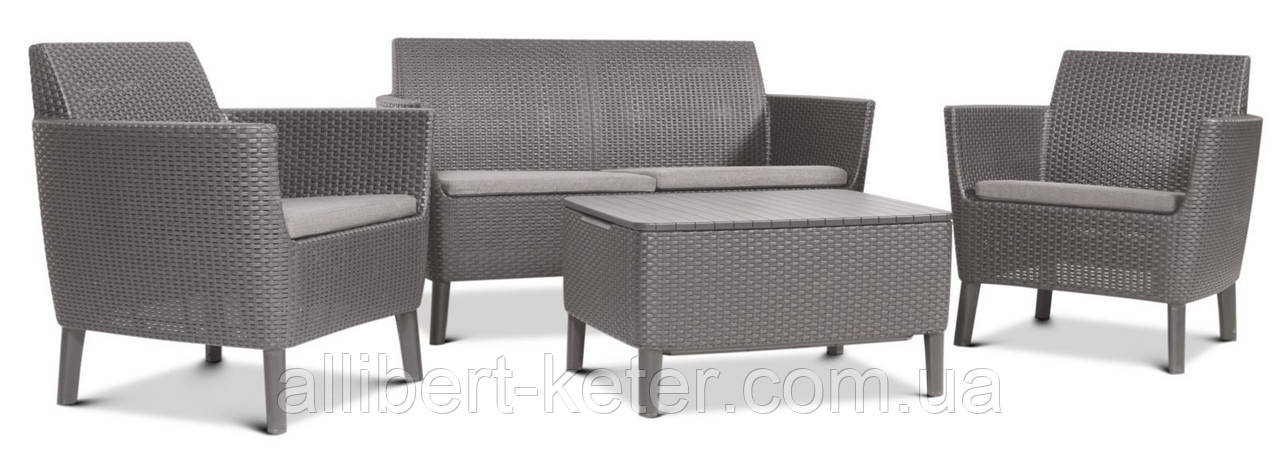 Садовая мебель Keter Salemo Set капучино (253221): продажа, цена в ...