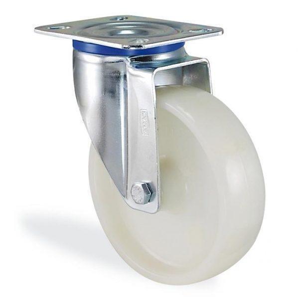 Колесо поворотне з поліпропілену з кріпильною панеллю KAMA 150 мм (2002-ST-150-Р), фото 1