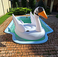 Надувний пліт для катання Intex 56287 «ЛЕБІДЬ», 194*152*147 см, 2 ручки