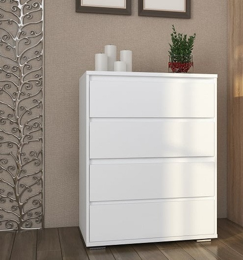 Комод Лайн  4ш  білий (Сокме), фото 1