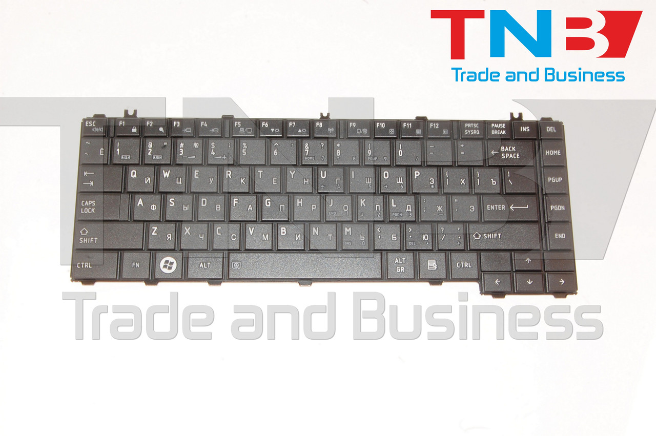 Клавіатура TOSHIBA Satellite C600, C600D, L600, L630, L640, C640, C645 чорна RUUS