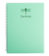 Зошит А4 на спір. "BuroMax" 80кл. Favorit Pastel пл.обкл. мята BM.24452154-38