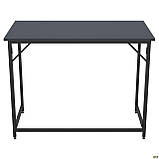 Стіл письмовий-фісний Fold FL-1000 розкладний дсп антрацит, фото 8