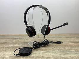 Гарнітура дротова Jabra Evolve 20 MS Stereo USB (4999-823-109) з шумопоглинанням чорні б/в