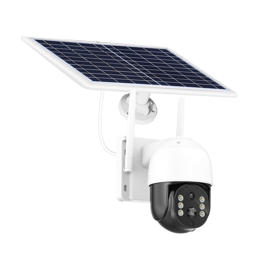 Вулична WiFi камера відеоспостереження із сонячною панеллю TQ5 ICSEE Портативна камера відеоспостереження, фото 1