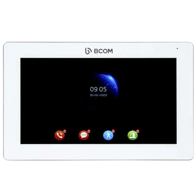 BCOM BD-770FHD/T White Відеодомофон, фото 1