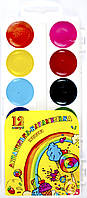 Акварель 12 кольор. "Акварелька-карамелька" пласт/уп/Конотоп/(60)