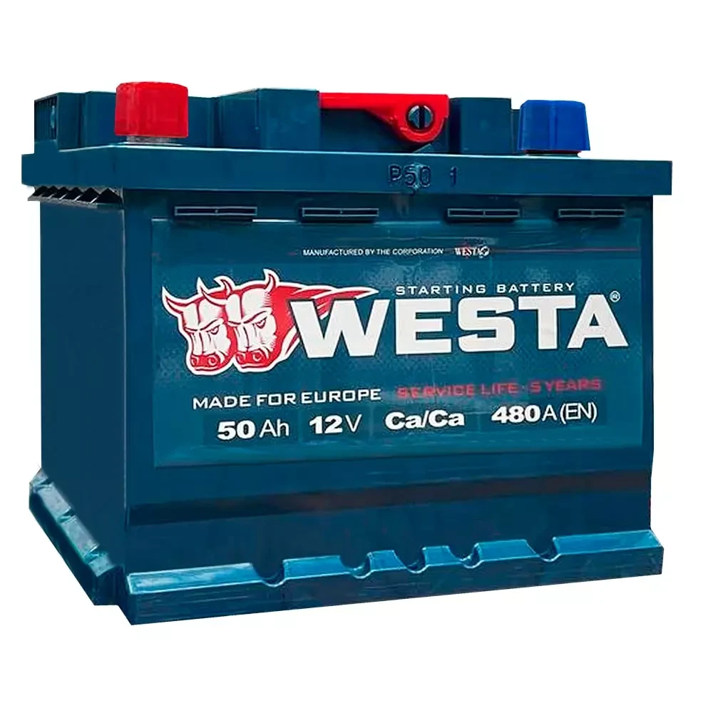 Автомобільний акумулятор WESTA 6CT-50Аh Аз (WPR5001LB1)