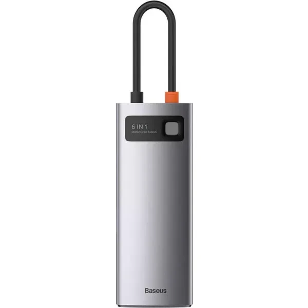 USB-хаб Baseus Metal Gleam Series 6-in-1 Multifunctional Type-C (CAHUB-CW0G)