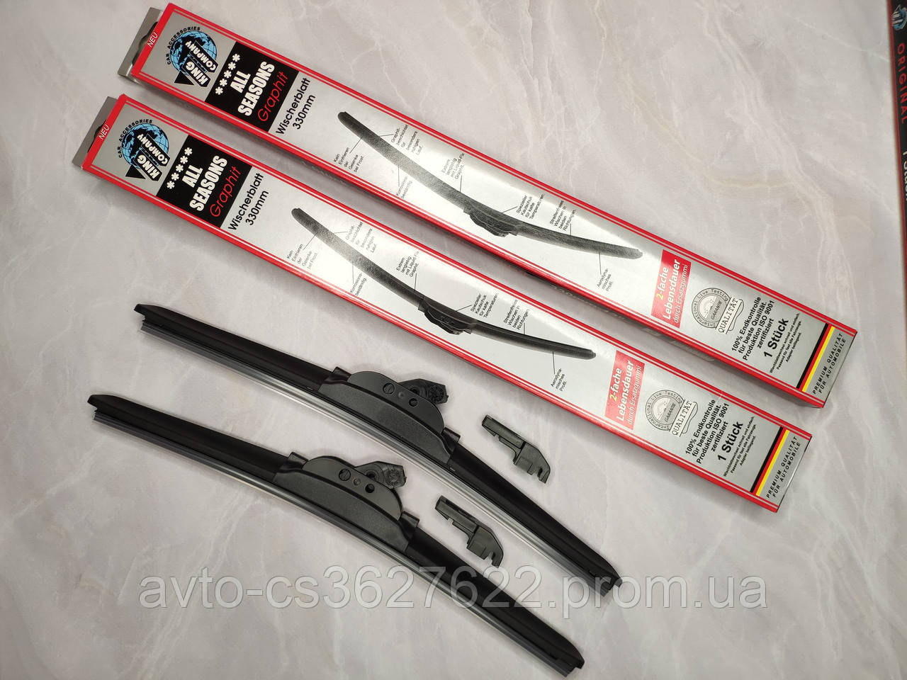 Автомобильные дворники,бескаркасные ALL SEASONS, ВАЗ 2101 щётки стеклоочистителя на лобовое стекло 330мм - фото 1 - id-p2251770867