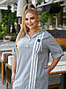Стильна літня подовжена сукня в спортивному стилі, з капюшоном, батал великі розміри, фото 5