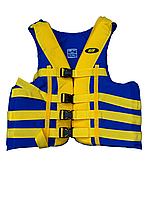 Страхувальний, рятувальний жилет RIF «Profi» 110-140кг синьо-жовтий