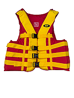 Страхувальний, рятувальний жилет RIF «Profi» 110-140кг червоно-жовтий