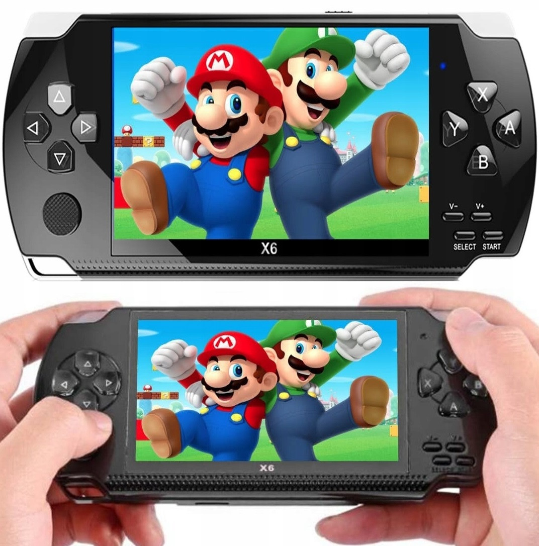 Ігрова приставка PSP X6 5000 ігор портативна консоль 4.3" MP5 8Gb іграшка для дітей AuraHome, фото 1