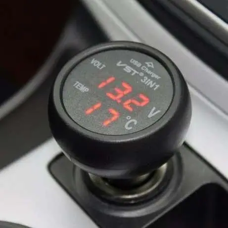 Термометр-вольтметр VST-706-1 Компактний помічник для вашого авто!