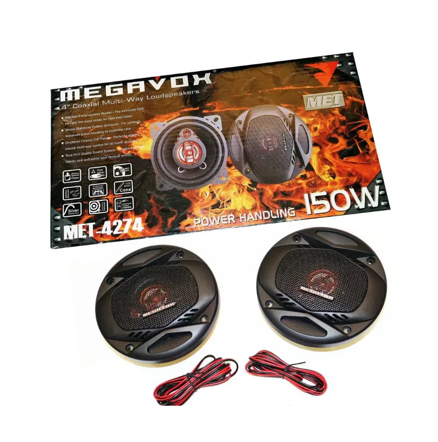 Автомобільна акустика колонки MEGAVOX MET-4274 (150Вт) 2х полосні AuraHome, фото 1