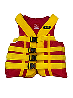 Страхувальний, рятувальний жилет RIF «Profi» 70-90кг червоно-жовтий