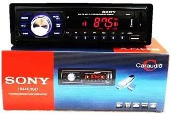 Автомагнітола + парктронік на 4 датчики 1044P AuraHome, фото 1