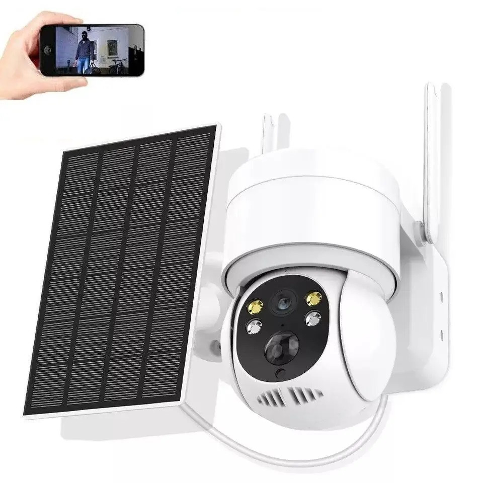 Відеокамера IP Wi-Fi камера із віддаленим доступом вулична із сонячною панеллю TQ2 2.0 Мп