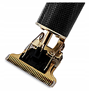 Машинка триммер для стрижки волосся бороди та окантовки Vintage T9 4 насадки, фото 5