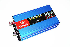 Перетворювач 3500W LCD автоінвертор із чистою синусоїдою AC/DC 12v з вольметром
