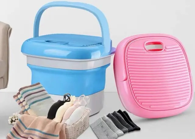 Пральна машина складна портативна міні пральна машинка відро Maxtop MP-2690 AuraHome, фото 1