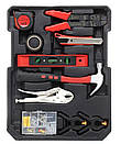 Універсальний набір інструментів 187 предметів у валізі на колесах багатофункціональний ключі викрутки молоток AuraHome, фото 4